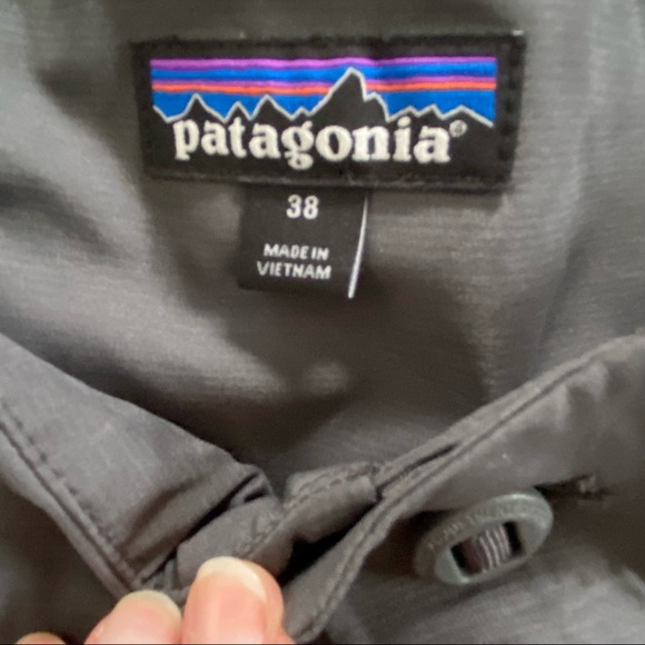 Patagonia Straight Leg Pants Mens Gray  Drawstring Ankle Outdoors Sie 38 - Picture 10 of 13